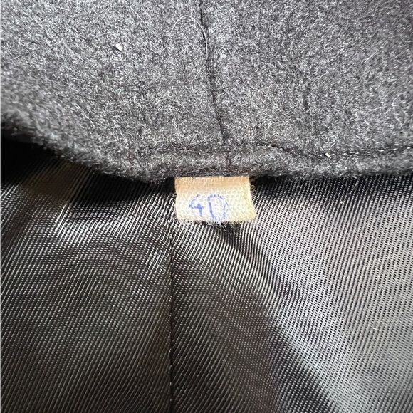 Vintage 1950’s Black Wool Felt Floral Hungarian Matyo Art Vest size 40 - Picture 11 of 13